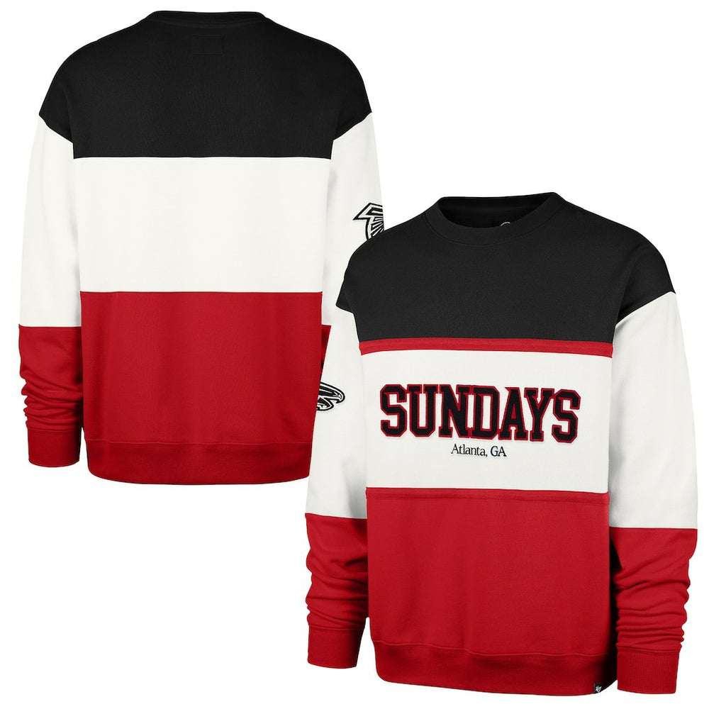 Atlanta Falcons '47 Sundays Breeze By Maximalist Sweatshirt White | 47 brand