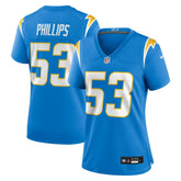 Del'Shawn Phillips Los Angeles Chargers Women's Team Game Jersey Powder Blue | Nike for Sale