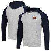 Chicago Bears Antigua Urgent Pullover Hoodie Heather Gray/Navy | NFL