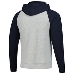 Chicago Bears Antigua Urgent Pullover Hoodie Heather Gray/Navy | NFL
