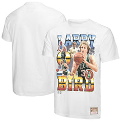 Larry Bird Boston Celtics Commemorative Collage T-Shirt White - NBA