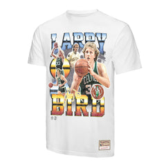 Larry Bird Boston Celtics Commemorative Collage T-Shirt White - NBA