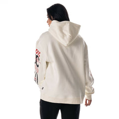 Kansas City Chiefs The Wild Collective Unisex Stacked Graphic Sleeve Fleece Hoodie Cream | NFL