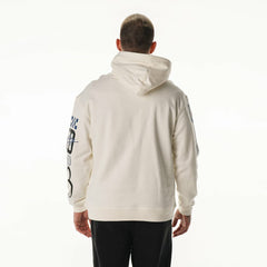 Indianapolis Colts The Wild Collective Unisex Stacked Graphic Sleeve Fleece Hoodie Cream | NFL