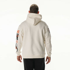 Cincinnati Bengals The Wild Collective Unisex Stacked Graphic Sleeve Fleece Hoodie Cream | NFL