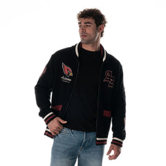 Arizona Cardinals The Wild Collective Unisex Jacquard Full-Zip Sweater Black | NFL