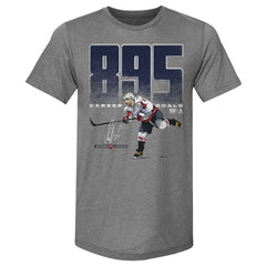 Alexander Ovechkin Washington Capitals 500 Level NHL All-Time Leading Goal Scorer Tri-Blend Bold T-Shirt - Gray - NHL