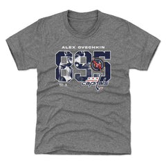Alexander Ovechkin Washington Capitals 500 Level Youth NHL All-Time Leading Goal Scorer Overlay T-Shirt - Gray - NHL