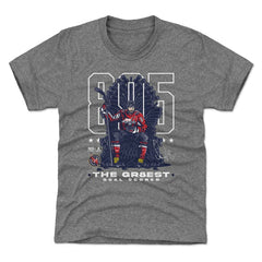 Alexander Ovechkin Washington Capitals 500 Level Youth NHL All-Time Leading Goal Scorer Throne T-Shirt - Gray - NHL