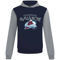 Colorado Avalanche Levelwear Ultimate Mission Pullover Hoodie - Navy/Gray - NHL