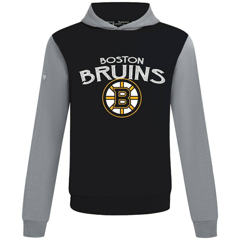 Boston Bruins Levelwear Ultimate Mission Pullover Hoodie - Black/Gray - NHL