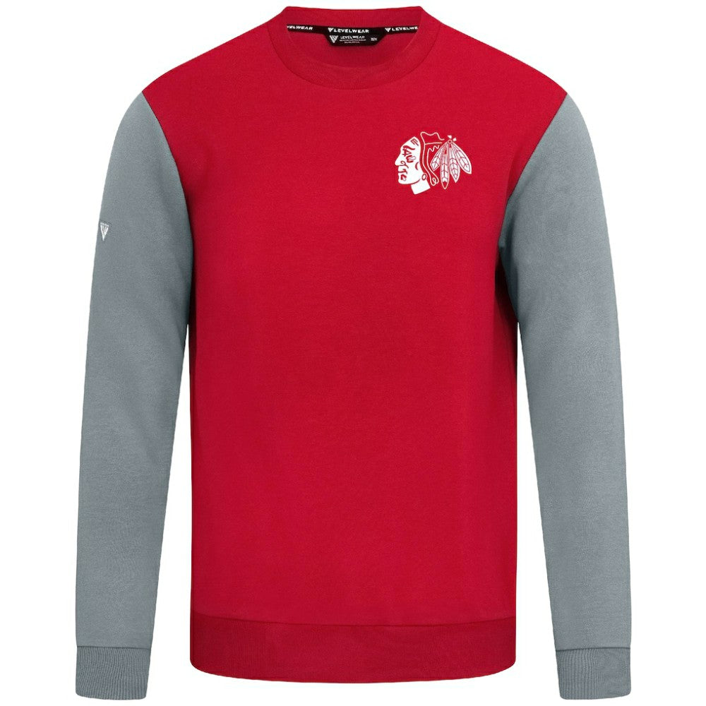Chicago Blackhawks Levelwear Ultimate Response Sweatshirt - Red/Gray - NHL