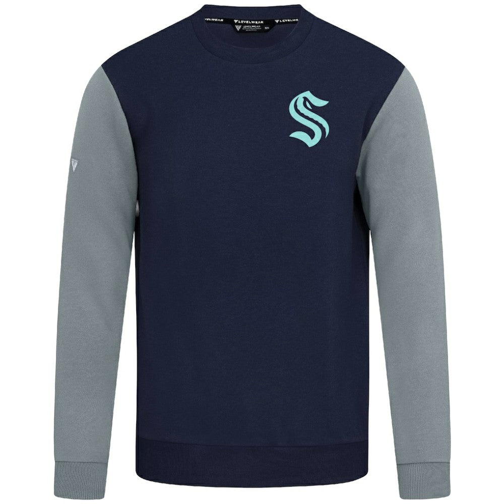 Seattle Kraken Levelwear Ultimate Response Sweatshirt - Deep Sea Blue/Gray - NHL