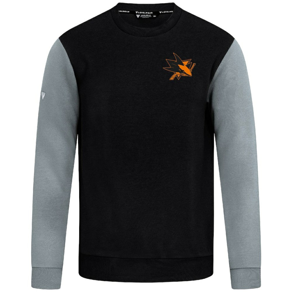 San Jose Sharks Levelwear Ultimate Response Sweatshirt - Black/Gray - NHL