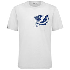 Tampa Bay Lightning Levelwear Focal Blasted T-Shirt - White - NHL