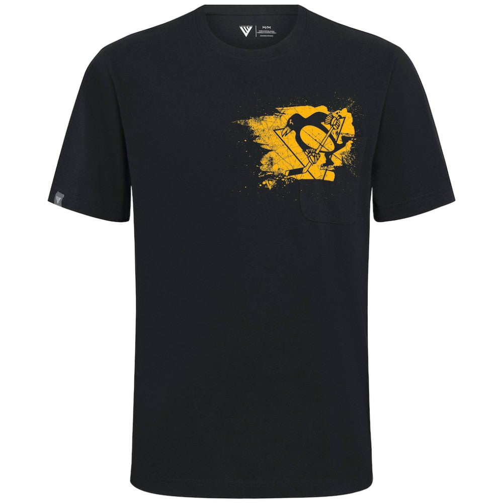 Pittsburgh Penguins Levelwear Focal Blasted T-Shirt - Black - NHL