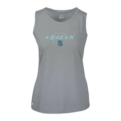 Seattle Kraken Levelwear Women's Macy Scratched Tank Top - Gray - NHL