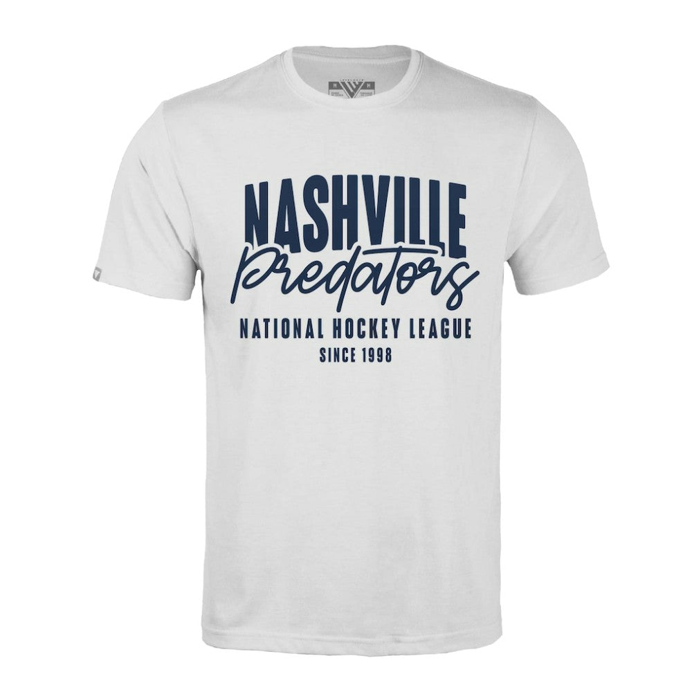 Nashville Predators Levelwear Richmond Response T-Shirt - White - NHL