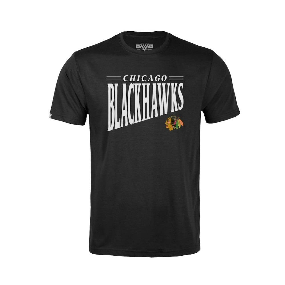 Chicago Blackhawks Levelwear Youth Little Richmond Tally T-Shirt - Black - NHL