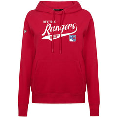 New York Rangers Levelwear Women's Adorn Glide Pullover Hoodie - Red - NHL