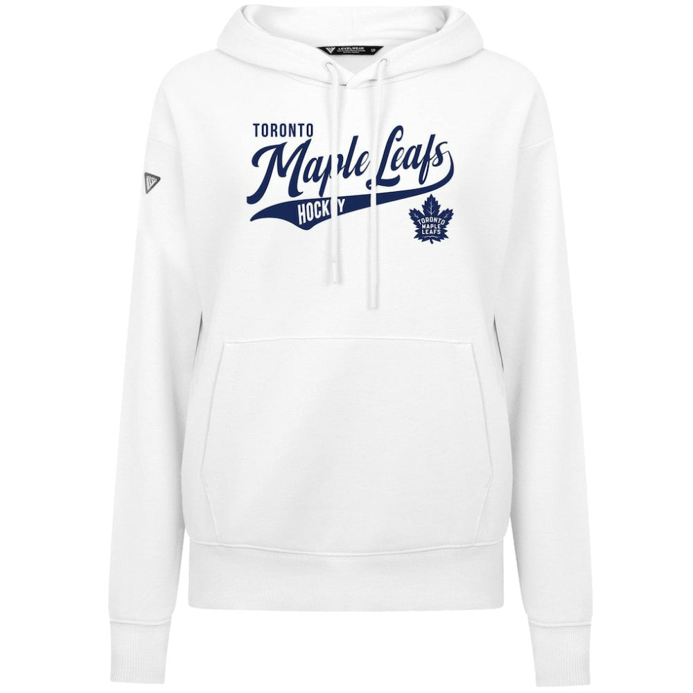 Toronto Maple Leafs Levelwear Women's Adorn Glide Pullover Hoodie - White - NHL