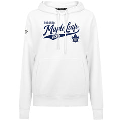 Toronto Maple Leafs Levelwear Women's Adorn Glide Pullover Hoodie - White - NHL