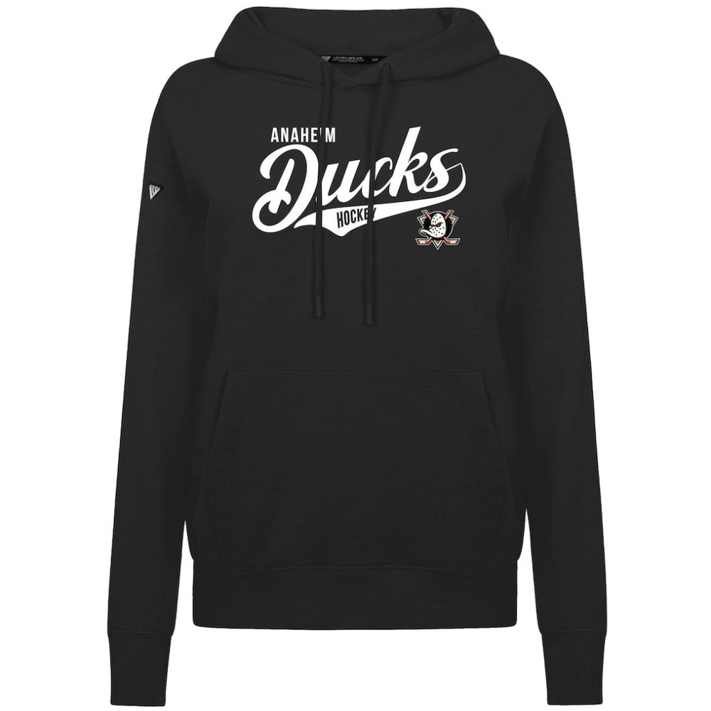 Anaheim Ducks Levelwear Women's Adorn Glide Pullover Hoodie - Black - NHL