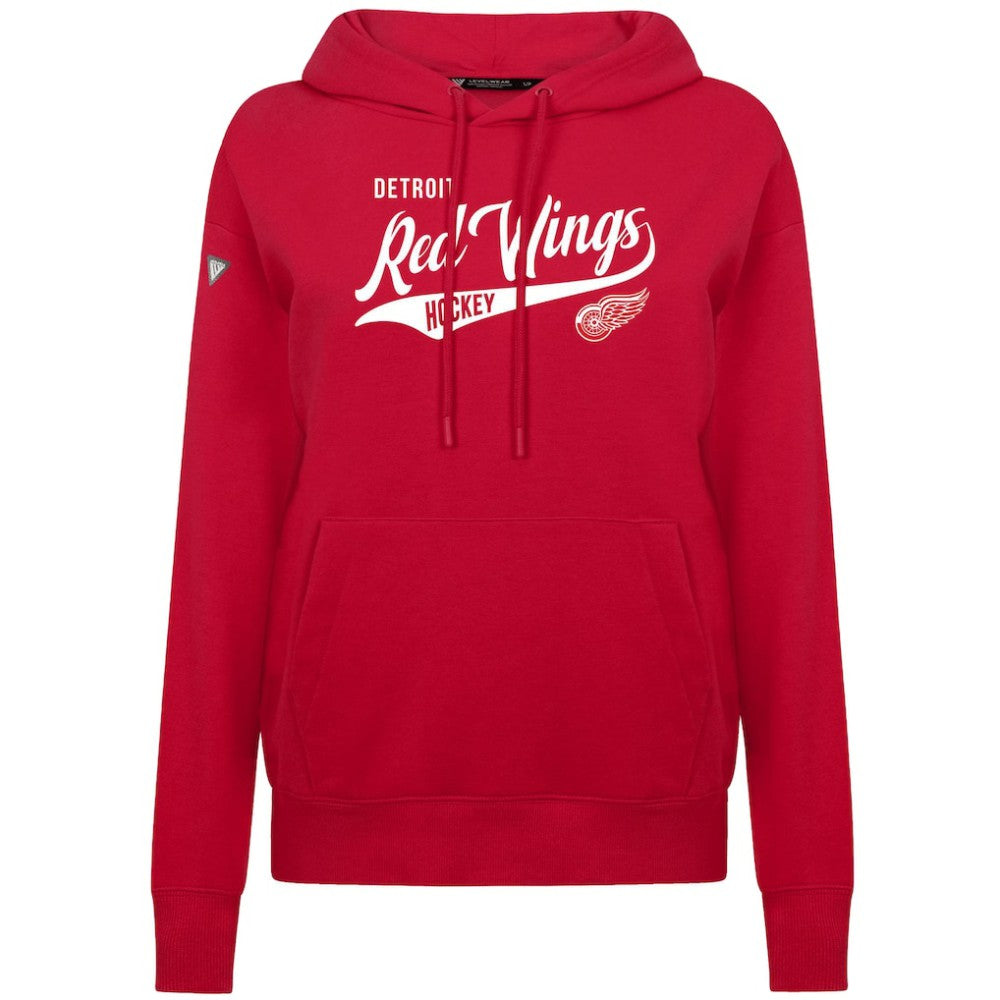 Detroit Red Wings Levelwear Women's Adorn Glide Pullover Hoodie - Red - NHL