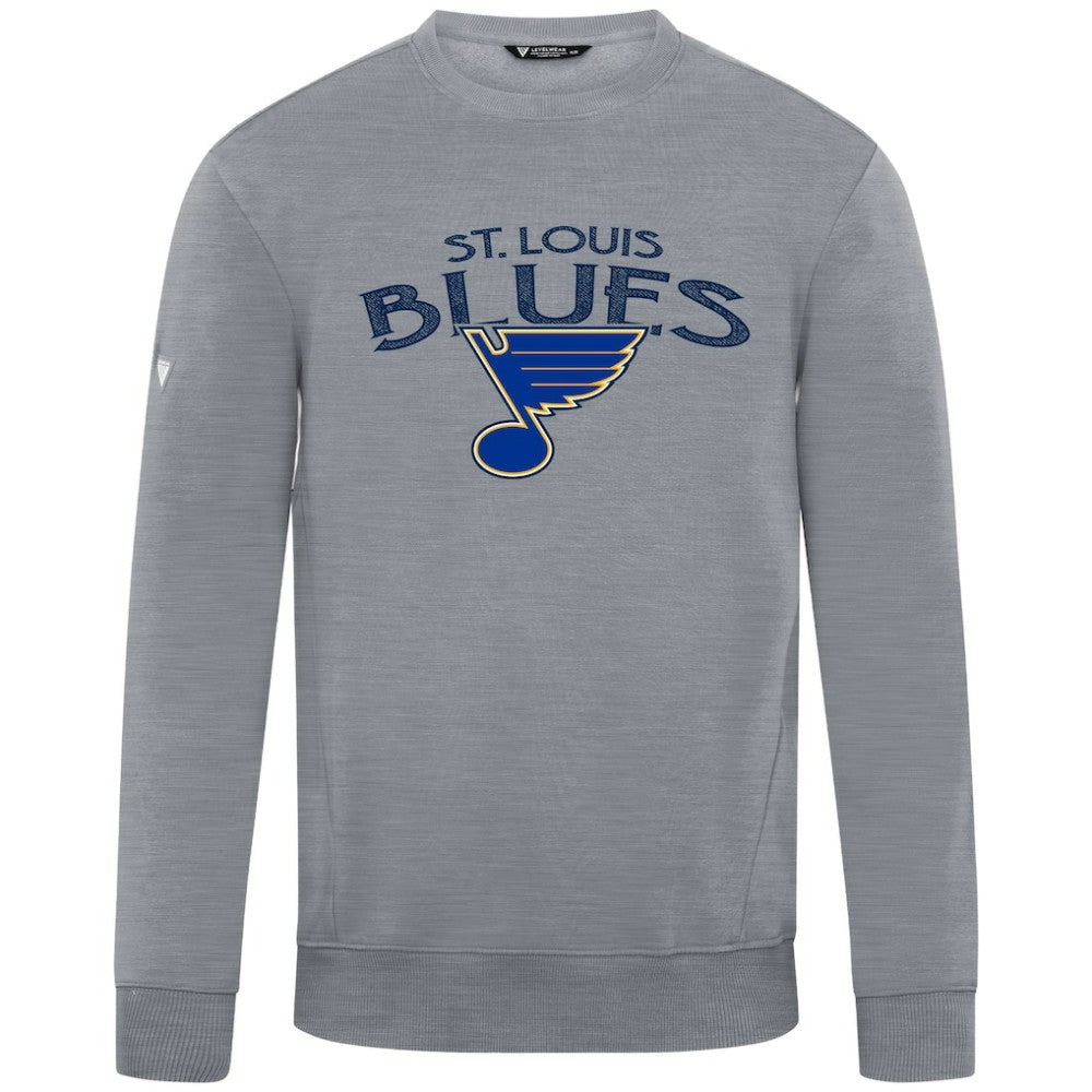 St. Louis Blues Levelwear Zane Mission Sweatshirt - Gray - NHL