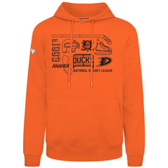 Anaheim Ducks Levelwear Podium Campaign Pullover Hoodie - Orange - NHL