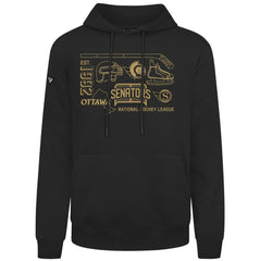 Ottawa Senators Levelwear Podium Campaign Pullover Hoodie - Black - NHL