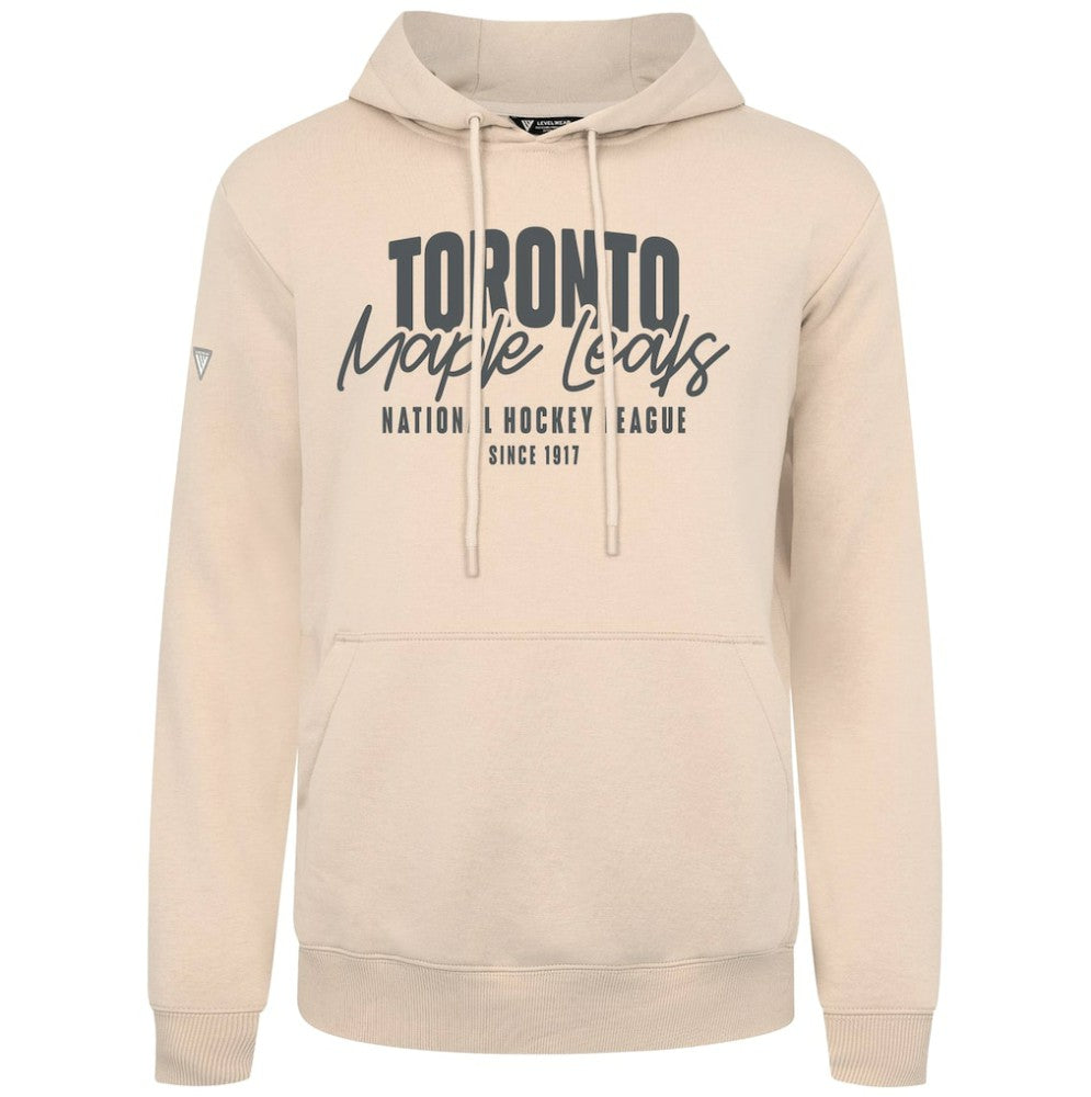 Toronto Maple Leafs Levelwear Podium Response Pullover Hoodie - Khaki - NHL