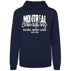 Montreal Canadiens Levelwear Podium Response Pullover Hoodie - Navy - NHL