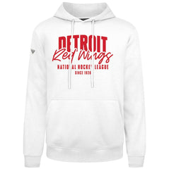 Detroit Red Wings Levelwear Podium Response Pullover Hoodie - White - NHL