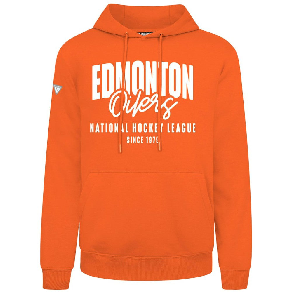 Edmonton Oilers Levelwear Podium Response Pullover Hoodie - Orange - NHL