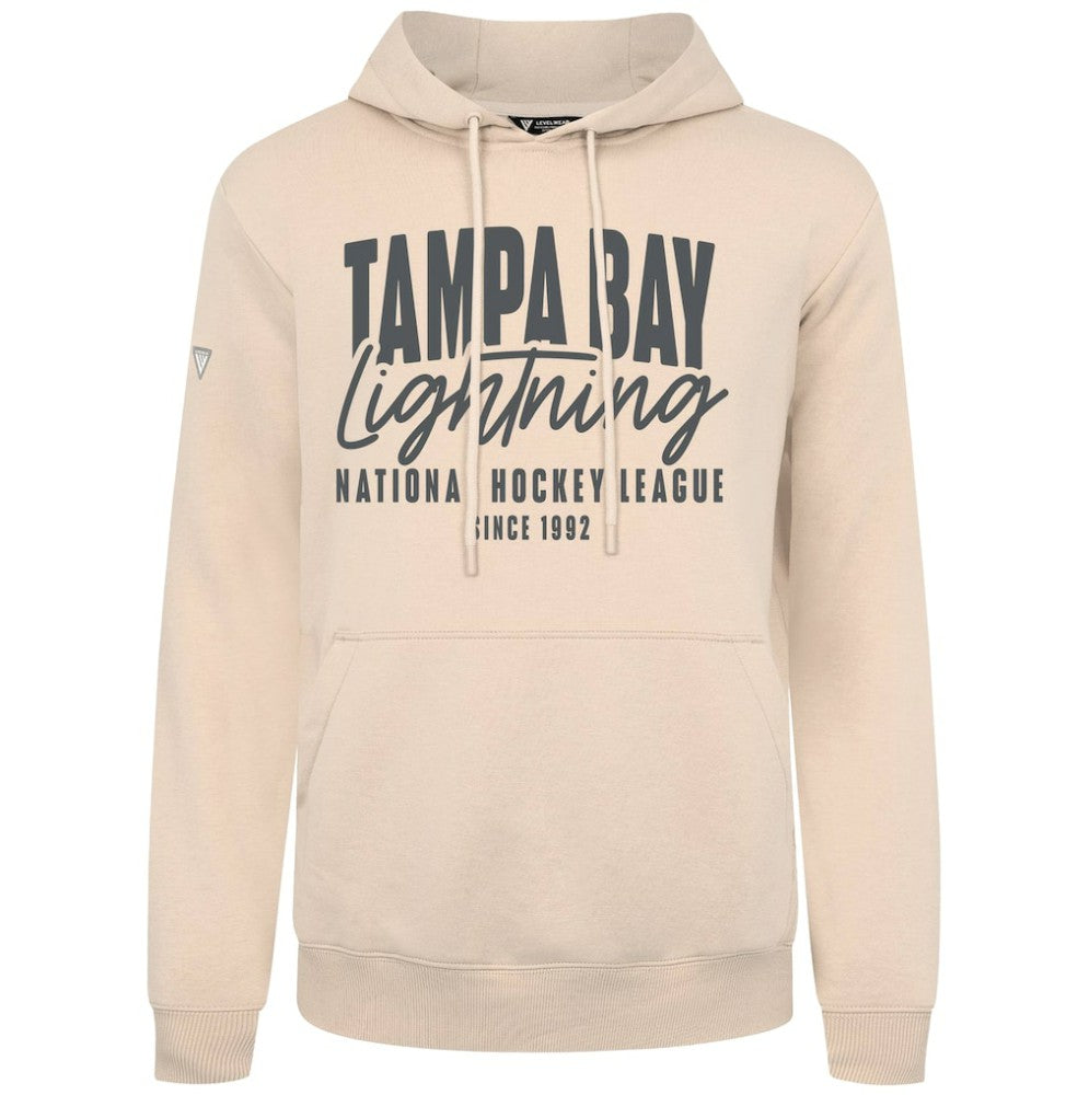Tampa Bay Lightning Levelwear Podium Response Pullover Hoodie - Khaki - NHL
