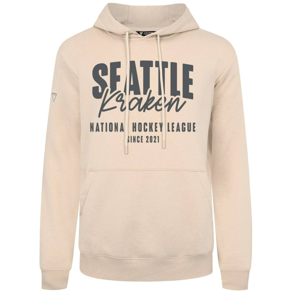 Seattle Kraken Levelwear Podium Response Pullover Hoodie - Khaki - NHL