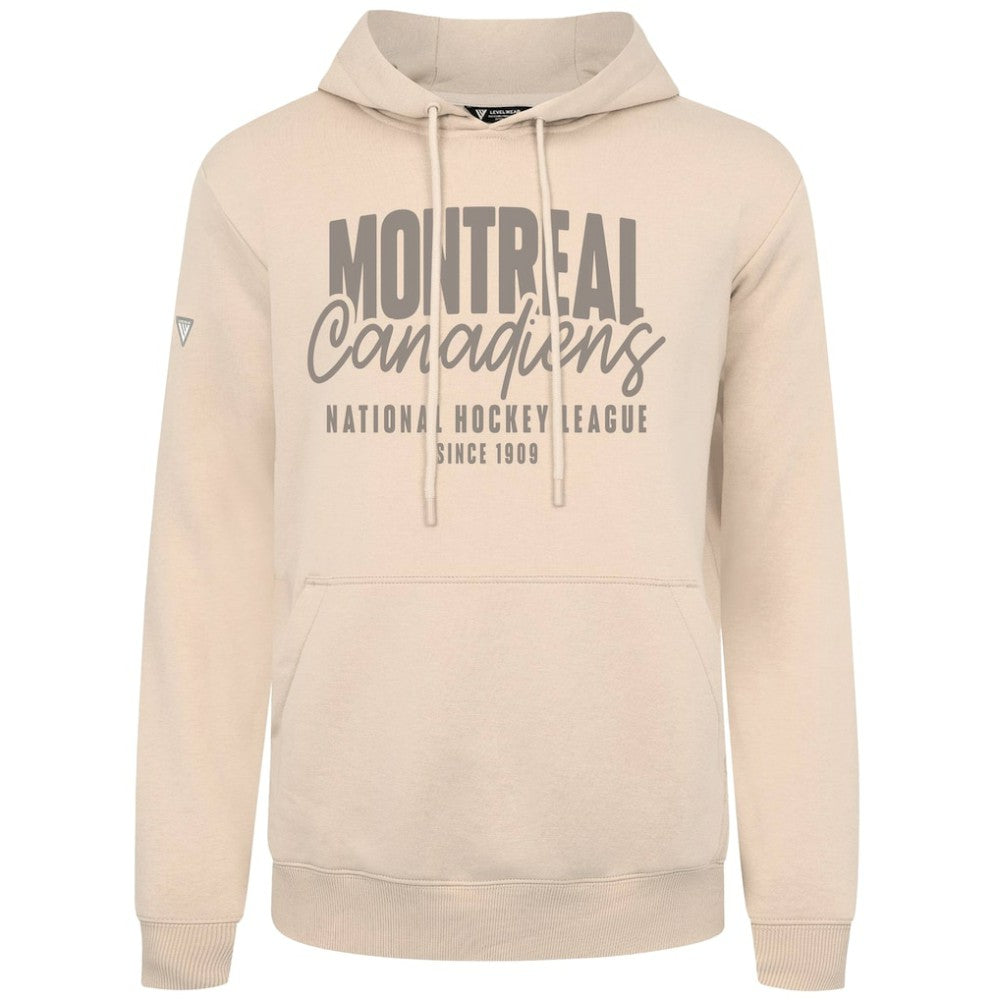Montreal Canadiens Levelwear Podium Response Pullover Hoodie - Khaki - NHL