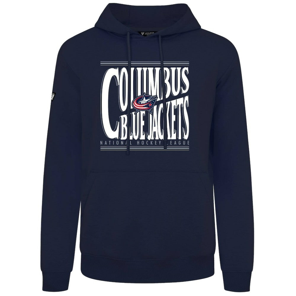 Columbus Blue Jackets Levelwear Podium Powerhouse Pullover Hoodie - Navy - NHL