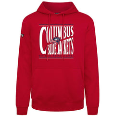Columbus Blue Jackets Levelwear Podium Powerhouse Pullover Hoodie - Red - NHL