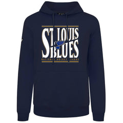 St. Louis Blues Levelwear Podium Powerhouse Pullover Hoodie - Navy - NHL