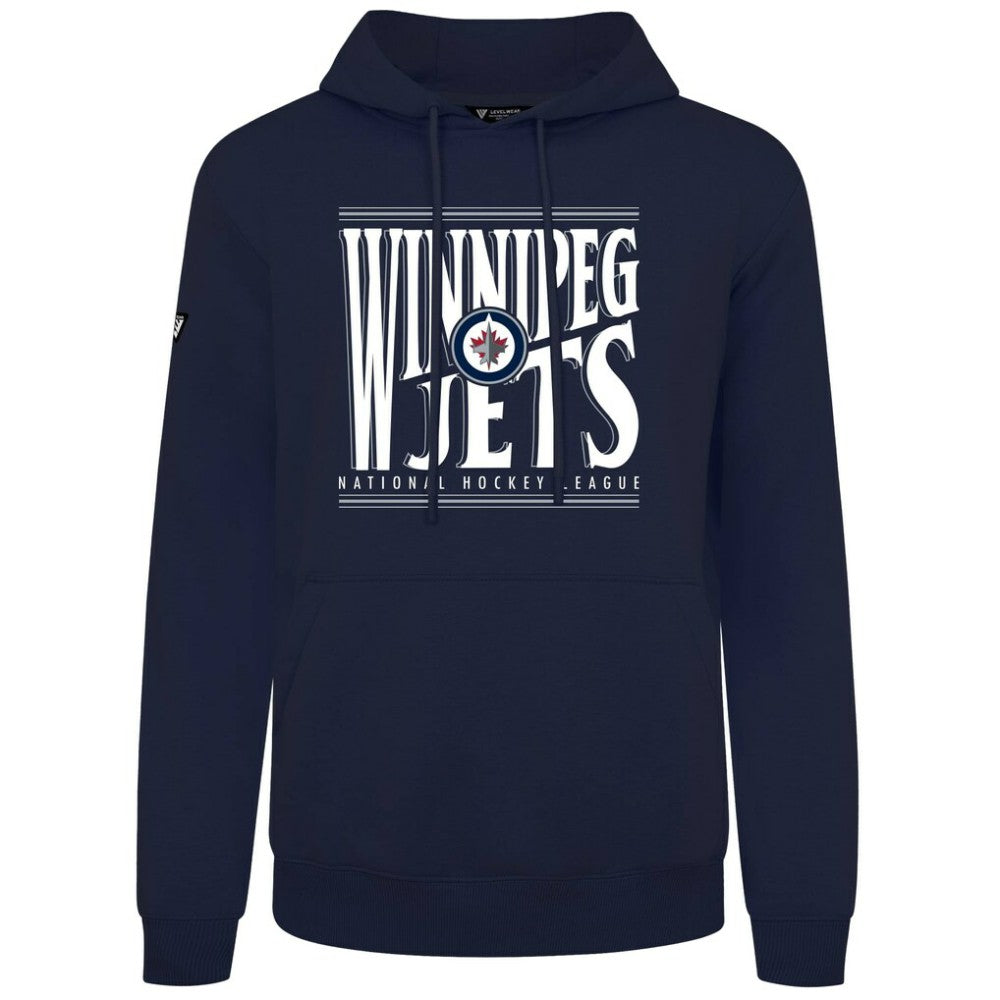 Winnipeg Jets Levelwear Podium Powerhouse Pullover Hoodie - Navy - NHL