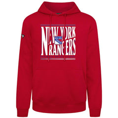 New York Rangers Levelwear Podium Powerhouse Pullover Hoodie - Red - NHL