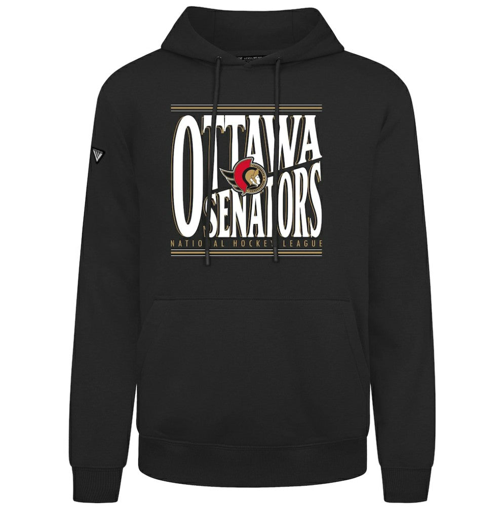 Ottawa Senators Levelwear Podium Powerhouse Pullover Hoodie - Black - NHL