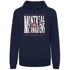 Montreal Canadiens Levelwear Podium Powerhouse Pullover Hoodie - Navy - NHL