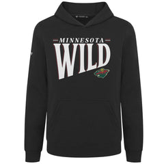 Minnesota Wild Levelwear Youth Jr Podium Tally Pullover Hoodie - Black - NHL