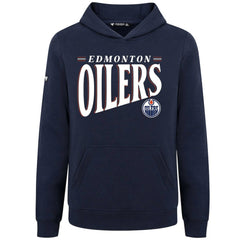 Edmonton Oilers Levelwear Youth Jr Podium Tally Pullover Hoodie - Navy - NHL