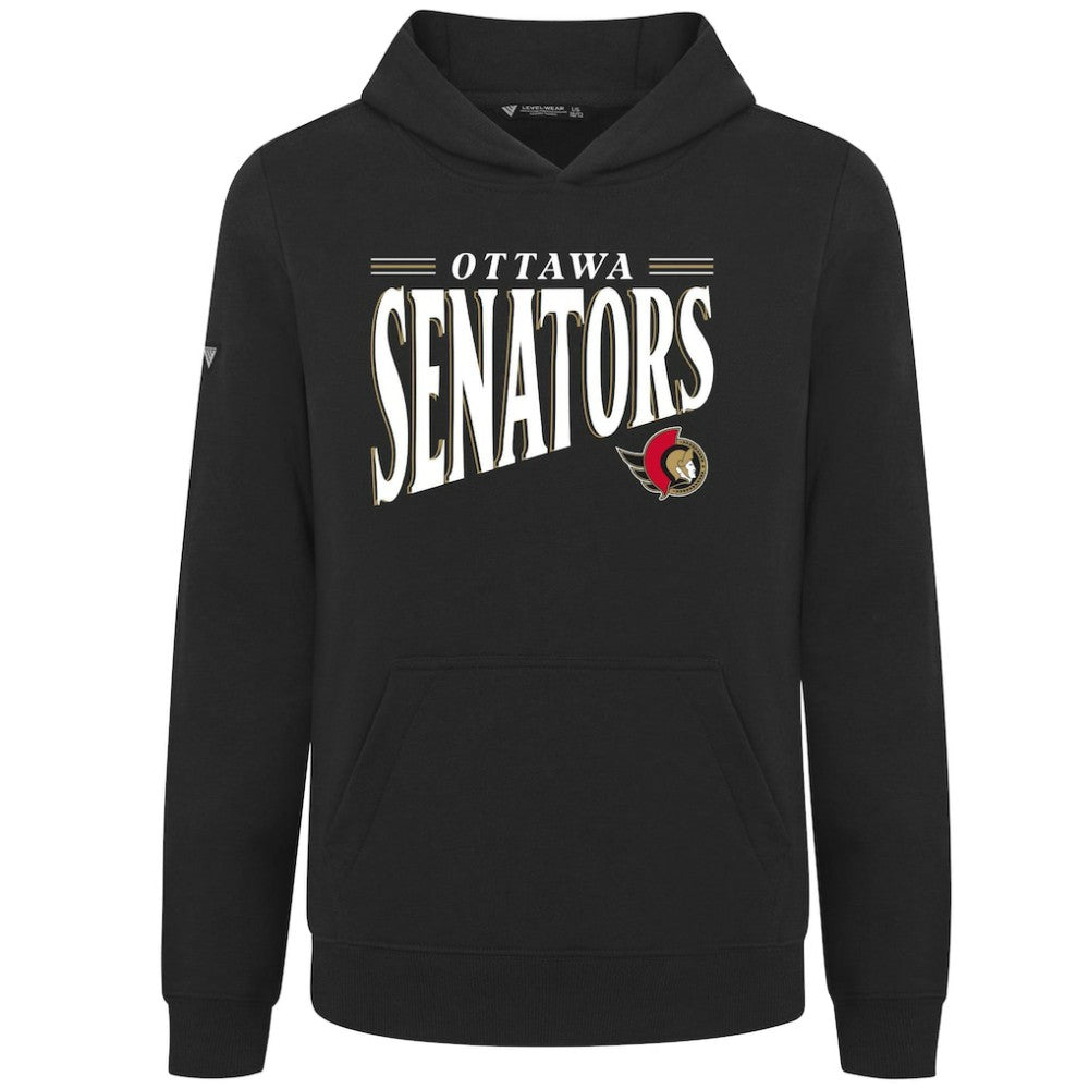 Ottawa Senators Levelwear Youth Jr Podium Tally Pullover Hoodie - Black - NHL