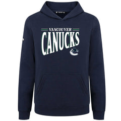 Vancouver Canucks Levelwear Youth Jr Podium Tally Pullover Hoodie - Navy - NHL