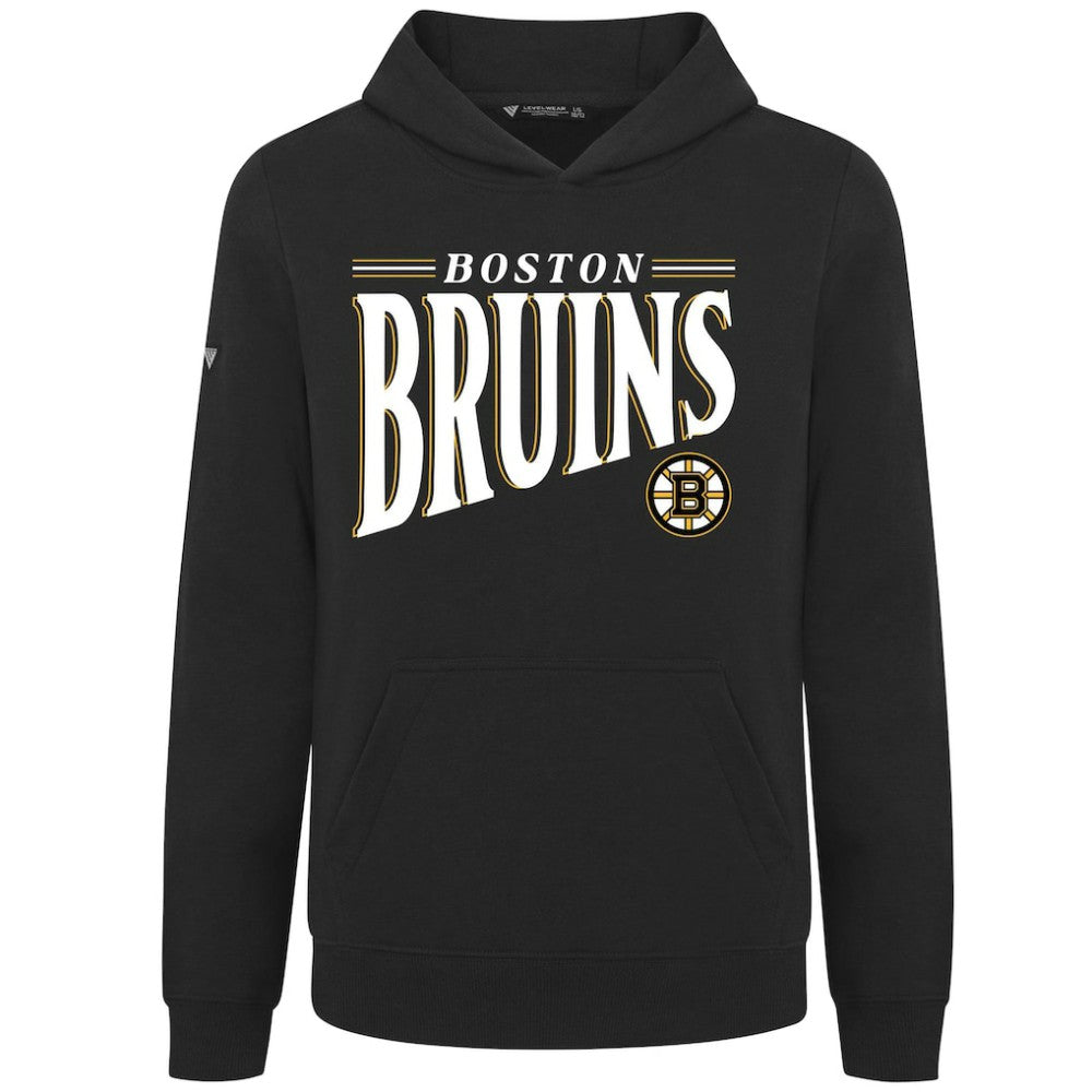 Boston Bruins Levelwear Youth Jr Podium Tally Pullover Hoodie - Black - NHL